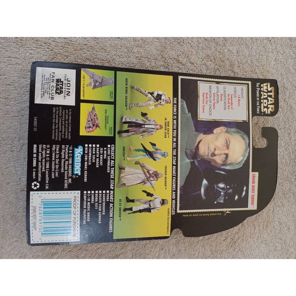 1997 NIB New Star Wars Power of the Force Grand Moff Tarkin Action Figure - Picture 3 of 3